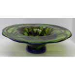 A large and heavy Murano glass bowl or centrepiece, 49.5cm