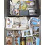 A large quantity of postcards, tea cards, etc. **PLEASE NOTE THIS LOT IS NOT ELIGIBLE FOR POSTING
