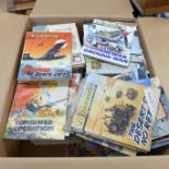 A box of Commando magazines