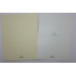 A 2001 Rolex Cellini catalogue with price list