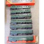 Tri-ang and Hornby OO gauge model rail, R.157/158, R.334, eight items in total