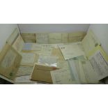Stamps; postal/social history with 67 items of commercial pre-printed correspondence and pre-printed