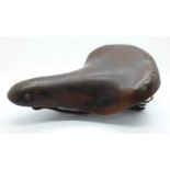 A Brooks Champion S leather bicycle saddle