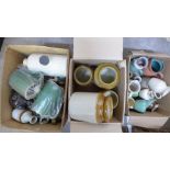 Three boxes of stoneware pots, jugs, etc. **PLEASE NOTE THIS LOT IS NOT ELIGIBLE FOR POSTING AND