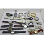 Lady's and gentleman's quartz wristwatches, some a/f