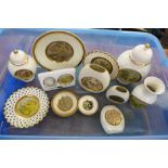 A collection of 24k gold painted china **PLEASE NOTE THIS LOT IS NOT ELIGIBLE FOR POSTING AND