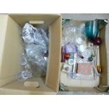 Two boxes of mixed glass **PLEASE NOTE THIS LOT IS NOT ELIGIBLE FOR POSTING AND PACKING**