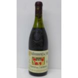 A bottle of 2001 Chateauneuf du Pape, Réserve des Cardinaux