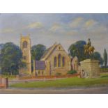 Charles Clift (b.1930), St. Mary's Chatham, oil on board, 30 x 41cms, unframed