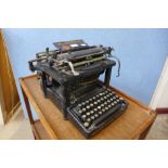 An early 20th Century Remington typewriter