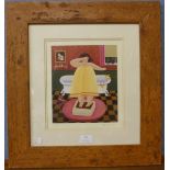 A signed Peter Heard limited edition print, Faulty Scales, no. 43/495, 27 x 23cms, framed