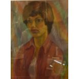 Edward Wolfe, portrait of a lady, pastel, 39 x 30cms, framed