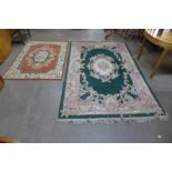 Three assorted rugs