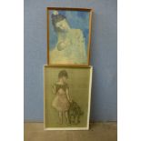 Two 1960's Pablo Picasso prints, framed