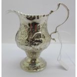 A George III silver cream jug, London 1773, Thomas Shepherd, 84g