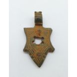 A medieval bronze Crusader cross, found in York