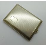 A silver matchbook case, Birmingham 1939, William Neale, 40g