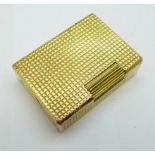 A gold plated Dupont lighter