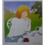 A pair of signed Graham Young limited edition prints, Hazel and Blonde, both numbered 14/500, 41 x