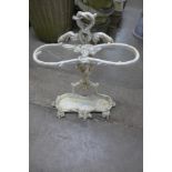 A Coalbrookdale style cast iron stick stand
