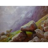 Thomas Finchett, Pass of Llanberis, oil on board, 21 x 28cms, framed