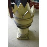 A crown chimney pot a/f