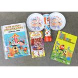 Magic Roundabout collection; dishes, kaleidoscope and books