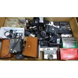 Camera equipment; Kodak Instamatic 200, Kodak Disc 4000, Marbert Man disc camera, Kodak 255