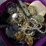 Costume jewellery including vintage