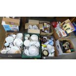 A large collection of china, glass, kitchenware and household items (9 boxes) **PLEASE NOTE THIS LOT