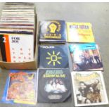 A collection of pop and rock 7" picture sleeve single records, 1980's and 1990's