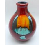 A Poole vase, 13.5cm, with box
