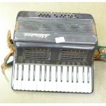 A Silvestrini piano accordion, a/f