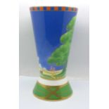 A Royal Worcester Lazy Days vase, The Art Deco Collection, 2002, 20cm