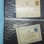 Stamps:- Ceylon/Sri Lanka postal history and stamps in album, 30 covers and good range of stamps