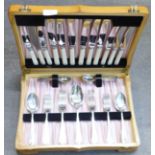 A canteen of Sheffield plate cutlery, J. Billam Ltd.