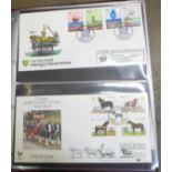 Stamps:- Royal Mail First Day Cover album containing sixty first day covers, mainly with special