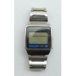 A Seiko Quartz LC memory-bank LCD wristwatch, a/f, (requires battery, not tested)