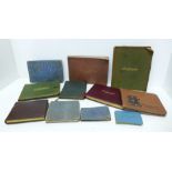 A collection of autograph books and keepsake albums, including one containing Vera Lynn, Michael