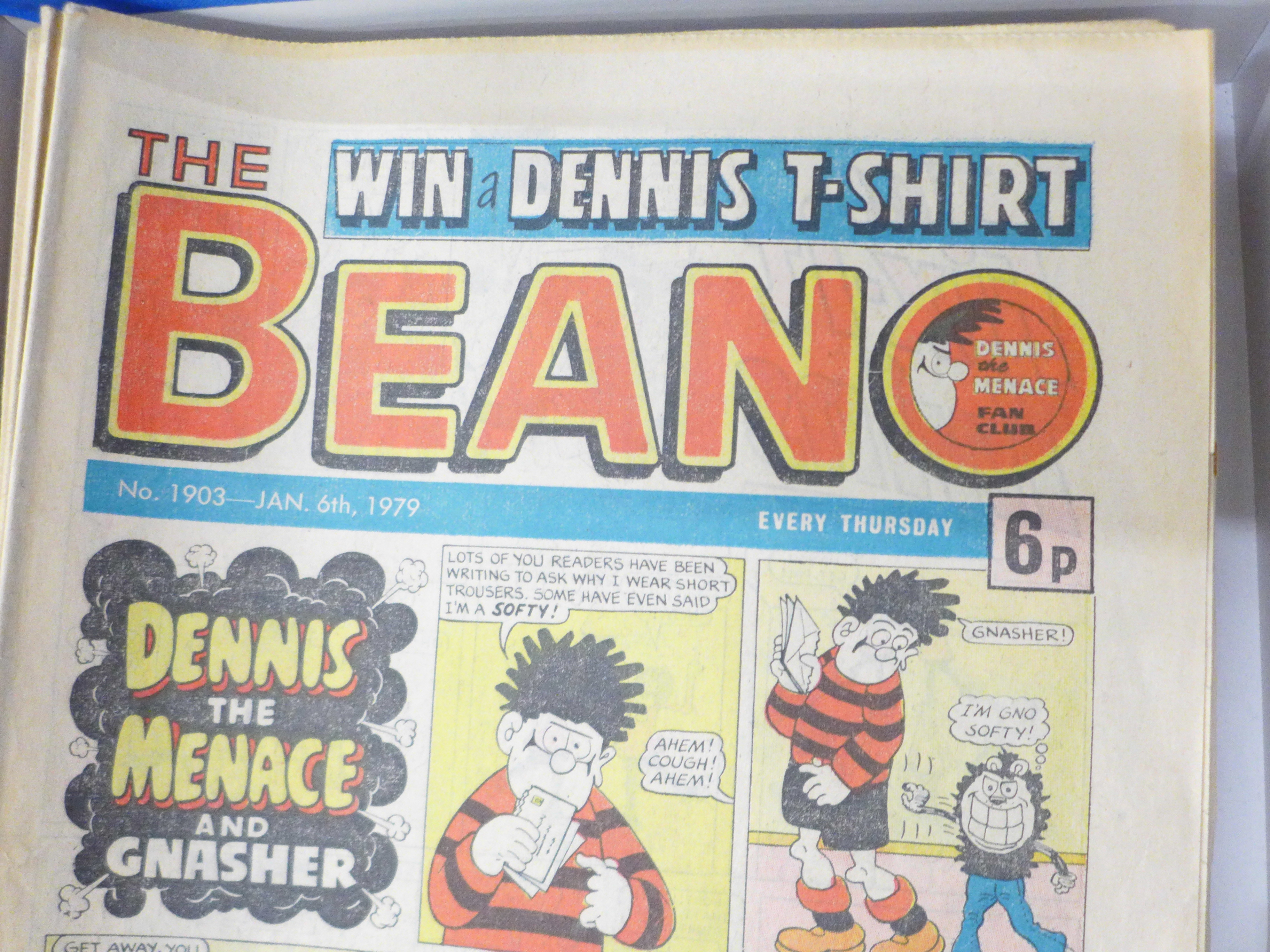 Beano comics 1977-1981 (193), plus Sparky comics (38), includes Beano number 2000 (very good - Bild 4 aus 5