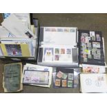 Stamps:- box of stamps, loose and in albums, covers, catalogues, etc.
