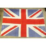 A Union Jack flag, 116cm x 111cm, repair to one seam