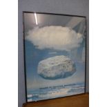 A Galerie Isy Brachot, Bruxelles exhibition poster, Magritte, 1979, framed