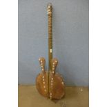 An African animal hide guitar