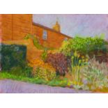 Michael Haswell, cottage landscape, pastel, unframed