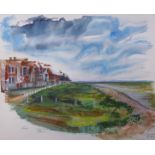 Pamela Guille, Sandwich Bay, watercolour, unframed