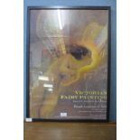 A Royal Academy exhibition poster, Victorian Fairy Painting, framed