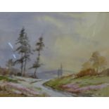 Stanley Desborough, landscape, watercolour, 29 x 37cms, framed