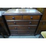 A Victorian mahogany chest of drawers