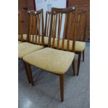 A set of six G Plan Fresco teak dining chairs